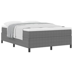 Boxspringbett 140x200 cm Hellgrau Cord