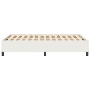Boxspringbett Creme 140x200 cm Cordstoff