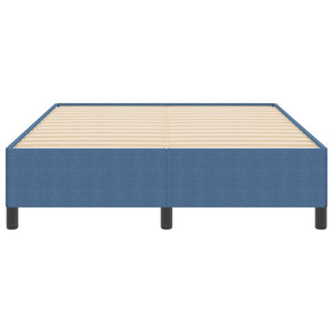 Boxspringbett Blau 140x200 cm Cordstoff