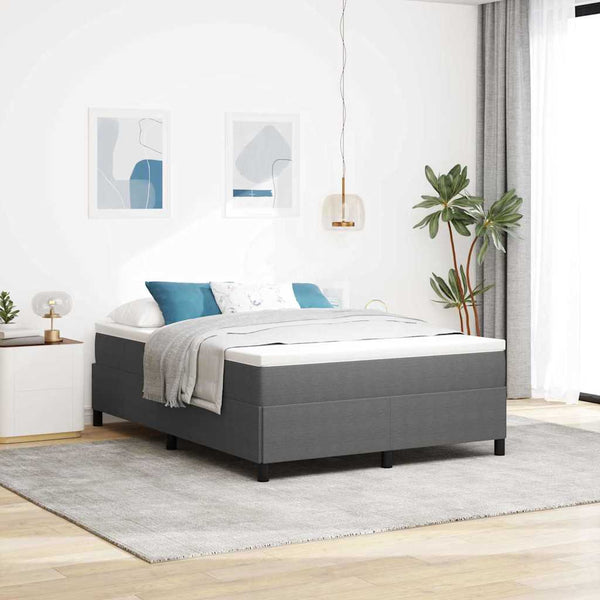 Boxspringbett Hellgrau Cord 160x200 cm