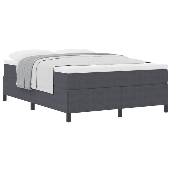 Boxspringbett Dunkelgrau 160x200 cm Cordstoff
