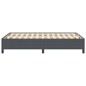 Boxspringbett Dunkelgrau 160x200 cm Cordstoff