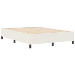 Boxspringbett Creme 160x200 cm Cordstoff