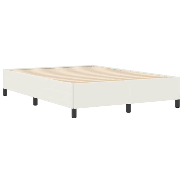 Boxspringbett Creme 160x200 cm Cordstoff