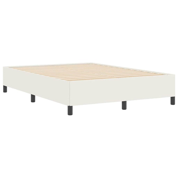 Boxspringbett Creme 160x200 cm Cordstoff