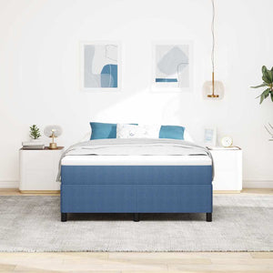 Boxspringbett Blau 160 x 200 cm Cordstoff