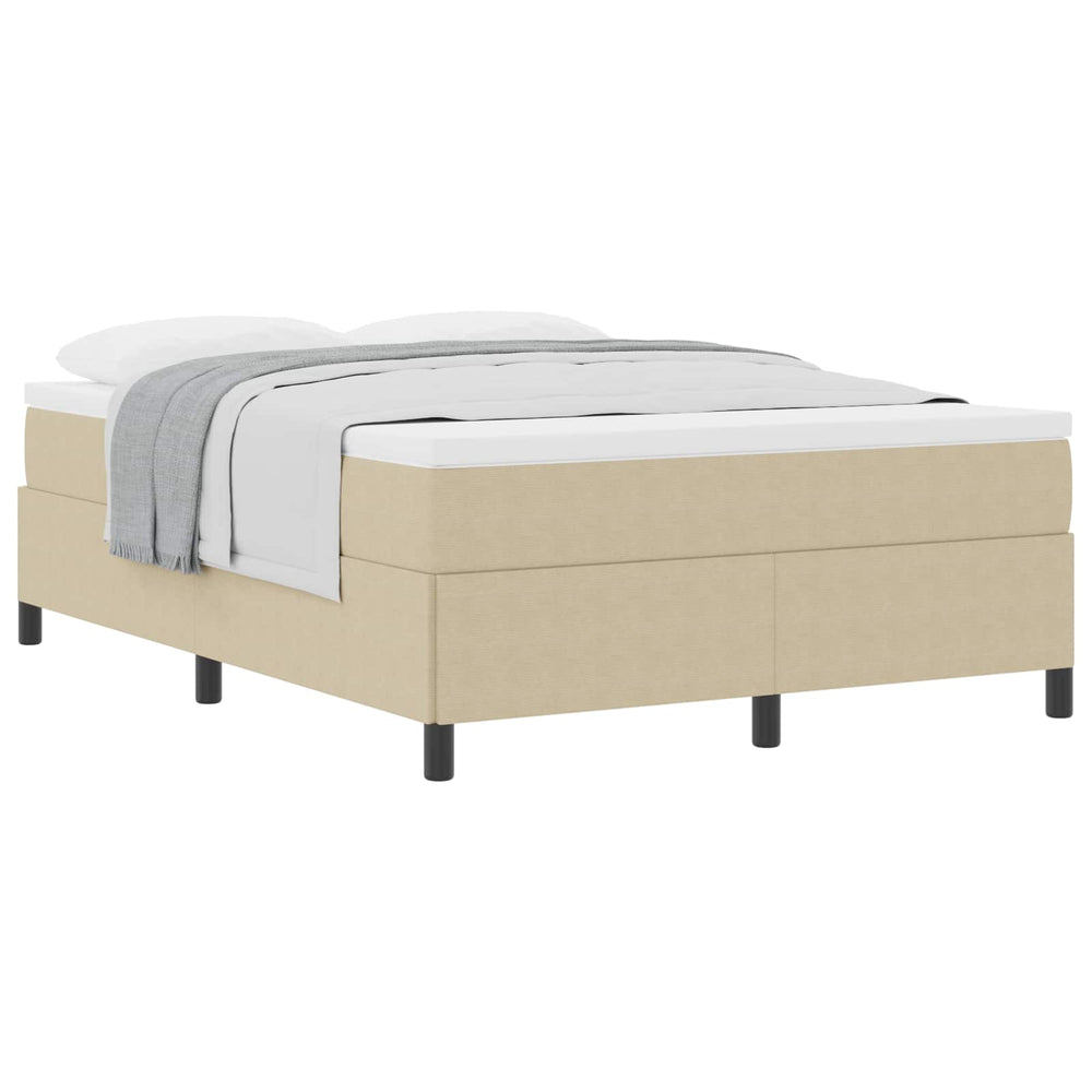 Boxspringbett 160x200 Grau-Grün Cordstoff