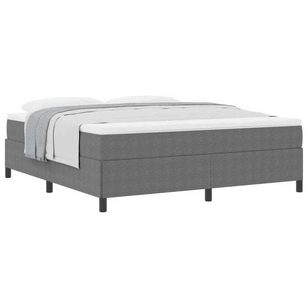 Boxspringbett Hellgrau Cord 180x200 cm