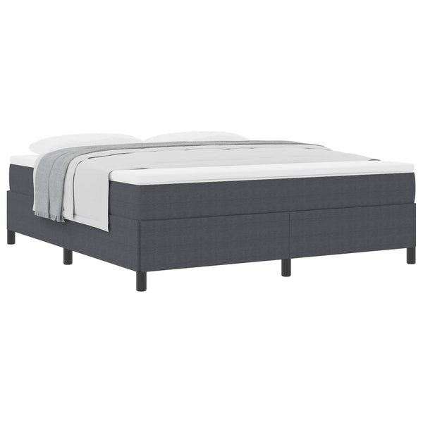 Boxspringbett Dunkelgrau 180x200 cm Cordstoff