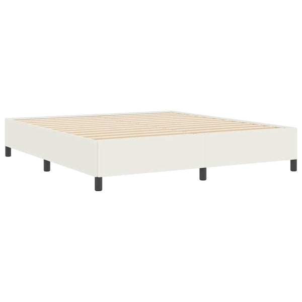 Boxspringbett Creme Cordstoff 180x200 cm