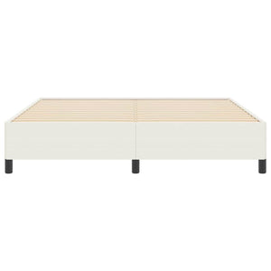 Boxspringbett Creme Cordstoff 180x200 cm