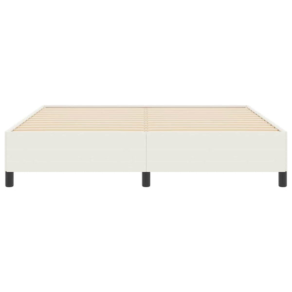 Boxspringbett Creme Cordstoff 180x200 cm