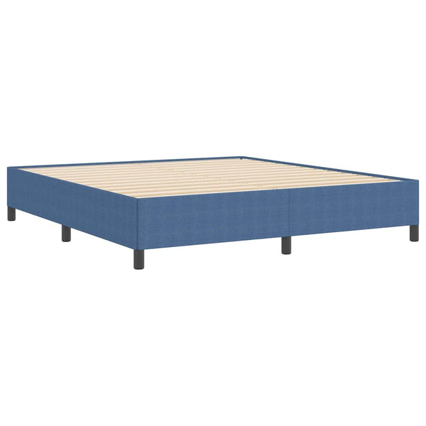Boxspringbett Blau 180x200 cm Cordstoff