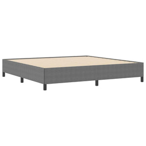 Boxspringbett Hellgrau 200x200 cm Cordstoff
