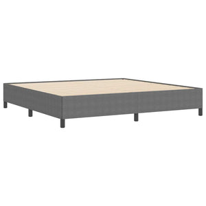 Boxspringbett Hellgrau 200x200 cm Cordstoff
