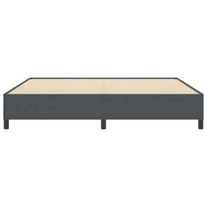 Boxspringbett Dunkelgrau 200x200 cm Cordstoff