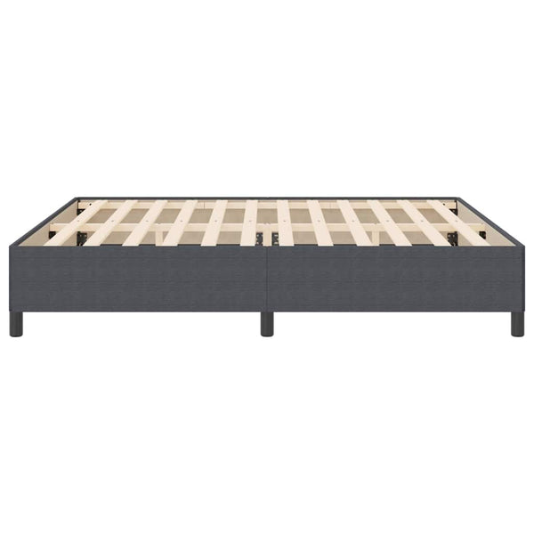 Boxspringbett Dunkelgrau 200x200 cm Cordstoff