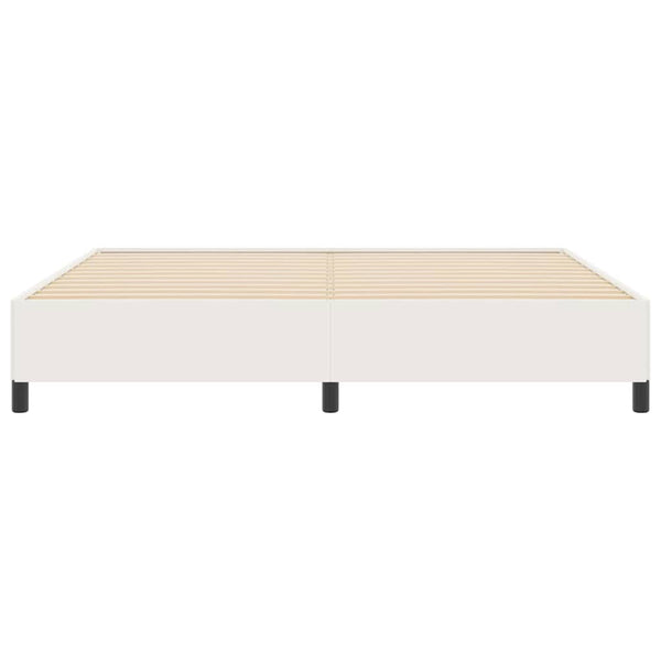 Boxspringbett Creme 200x200 cm Cordstoff