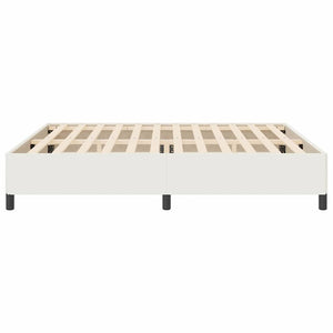 Boxspringbett Creme 200x200 cm Cordstoff
