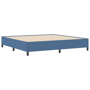 Boxspringbett Blau 200x200 cm Cordstoff