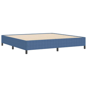Boxspringbett Blau 200x200 cm Cordstoff