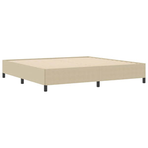 Boxspringbett 200x200 cm Grau-Grün Cordstoff