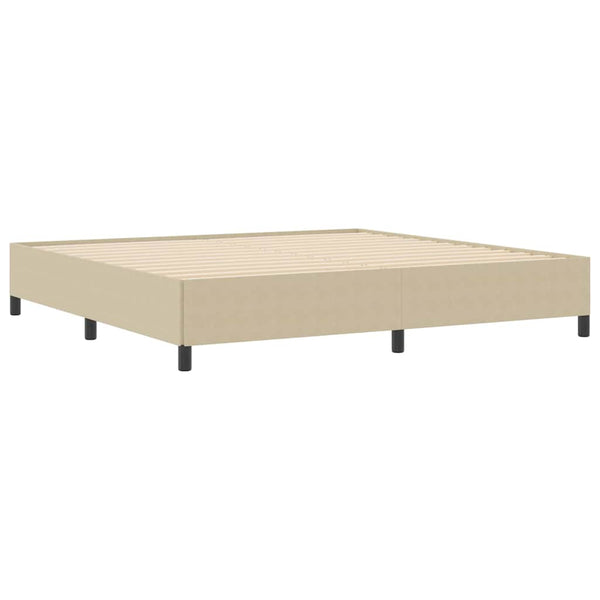 Boxspringbett 200x200 cm Grau-Grün Cordstoff