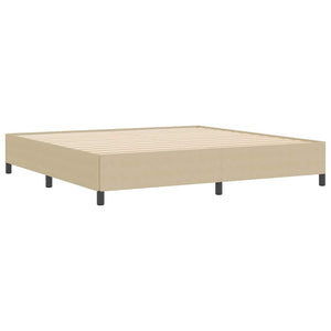 Boxspringbett 200x200 cm Grau-Grün Cordstoff