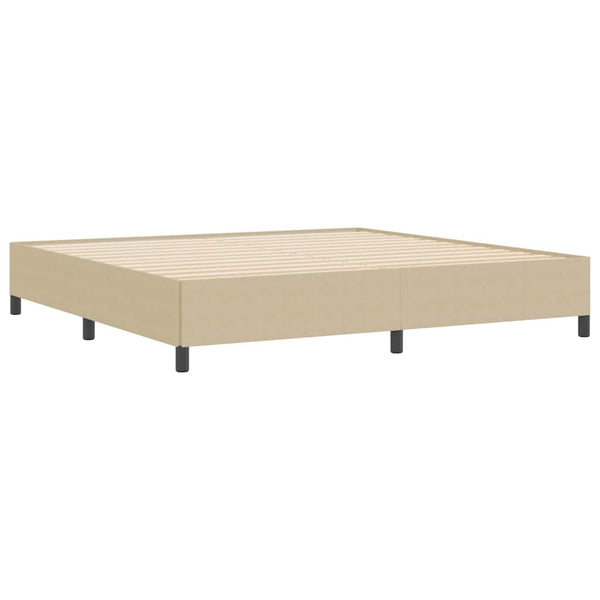 Boxspringbett 200x200 cm Grau-Grün Cordstoff