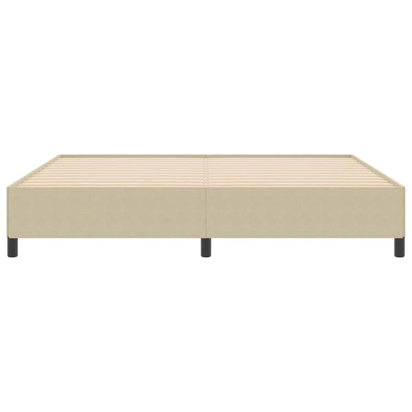 Boxspringbett 200x200 cm Grau-Grün Cordstoff