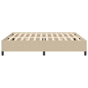 Boxspringbett 200x200 cm Grau-Grün Cordstoff