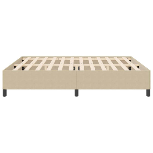 Boxspringbett 200x200 cm Grau-Grün Cordstoff