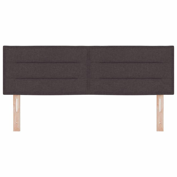 Dunkelbraunes Stoff-Kopfteil 160 cm