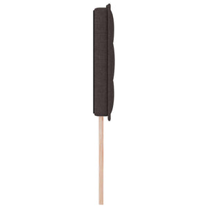 Dunkelbraunes Stoff-Kopfteil 160 cm
