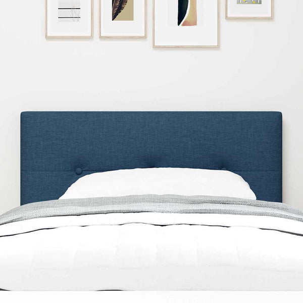 Verstellbares Kopfteil Blau Stoff 90 cm