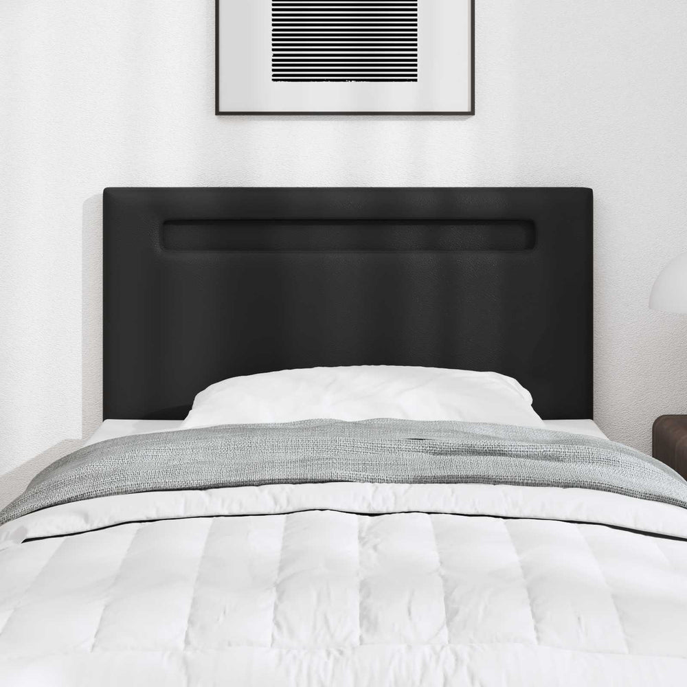 LED Kopfteil Schwarz 90cm