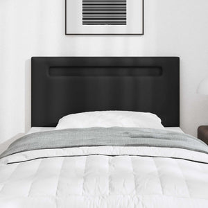 LED Kopfteil Schwarz 90cm