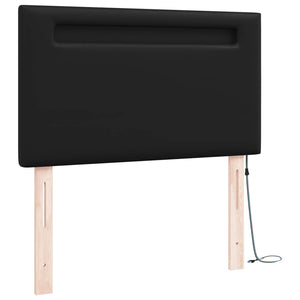 LED Kopfteil Schwarz 90cm