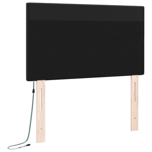 LED Kopfteil Schwarz 90cm