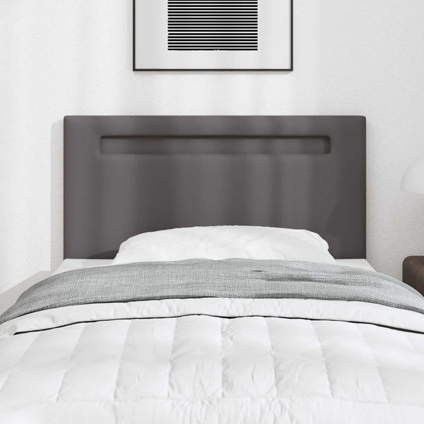 LED Kopfteil Grau 90cm