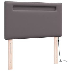 LED Kopfteil Grau 90cm