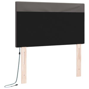 LED Kopfteil Grau 90cm