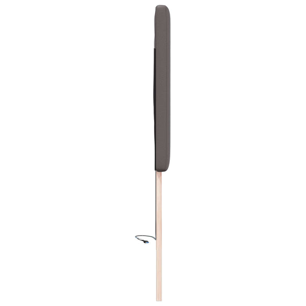 LED Kopfteil Grau 90cm