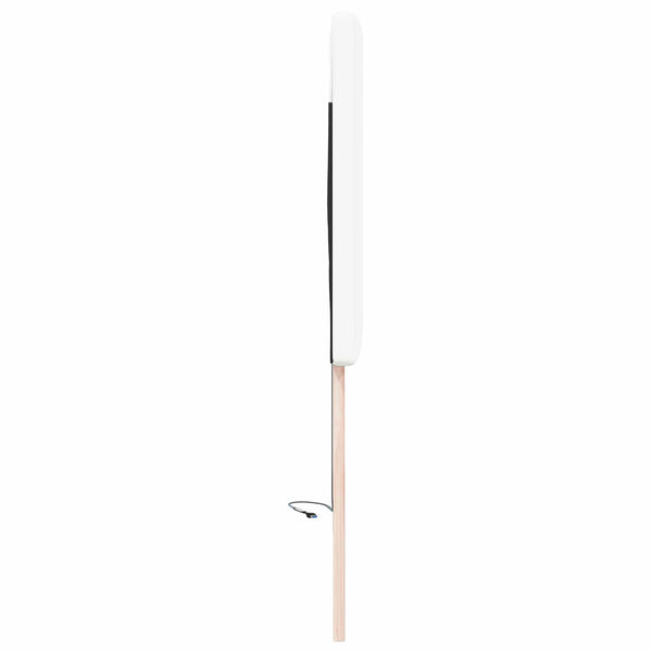 LED Kopfteil Weiß 100cm Kunstleder