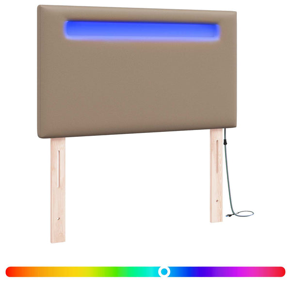 LED Kopfteil Cappuccino 100cm