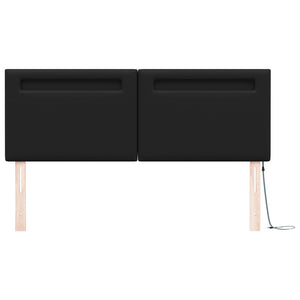 LED Kopfteil Schwarz 144 cm