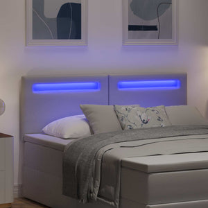 LED Kopfteil Weiß 160cm
