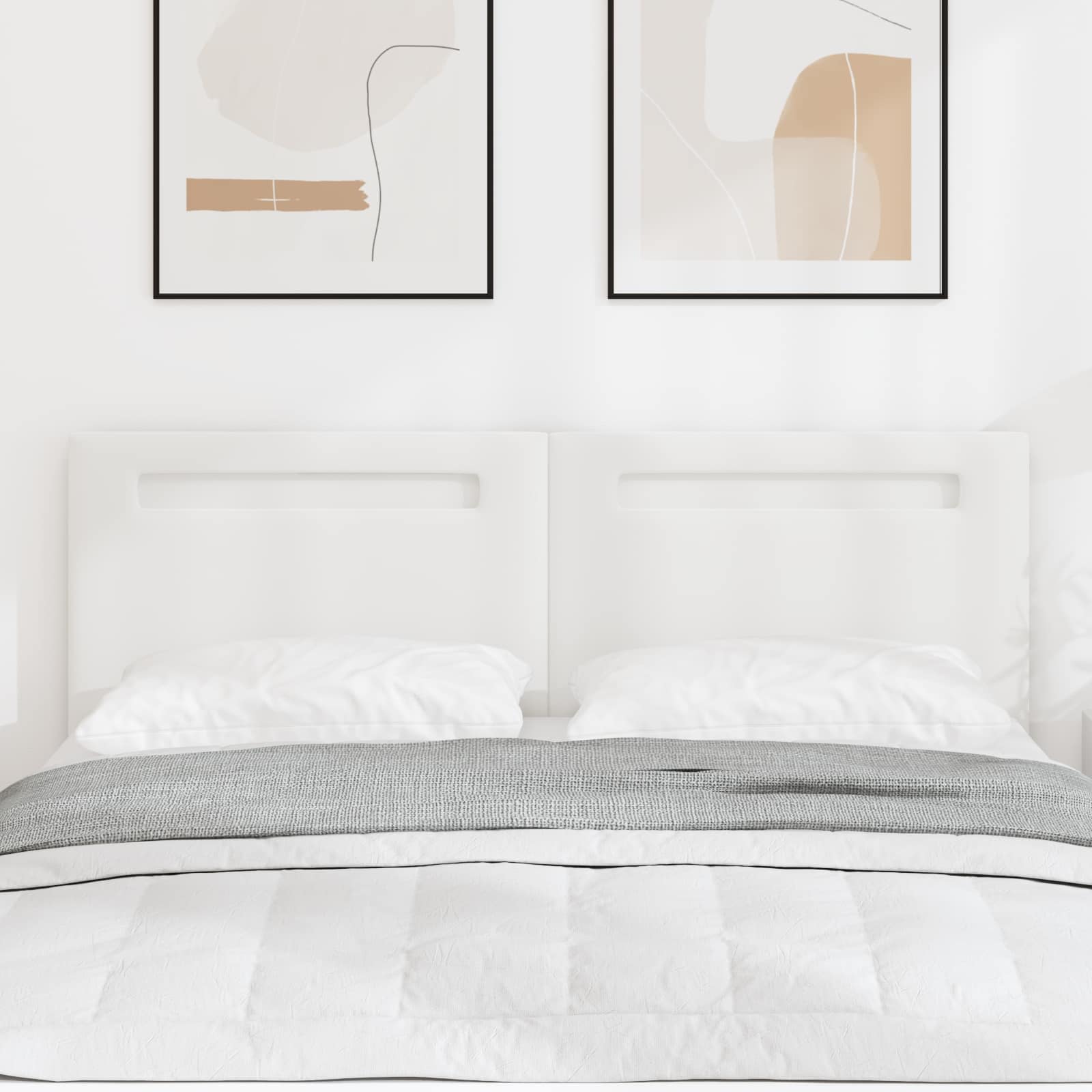 LED Kopfteil Weiß 160cm