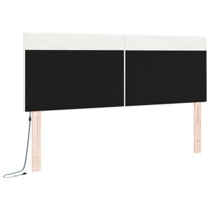 LED Kopfteil Weiß 160cm