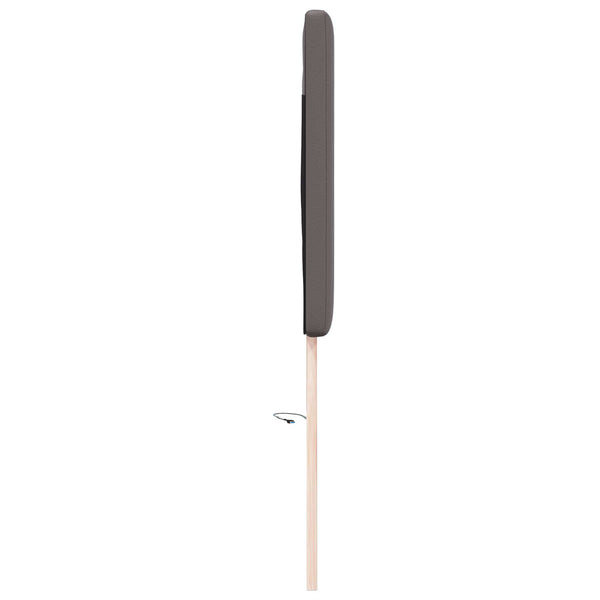LED Kopfteil Grau 160cm Kunstleder
